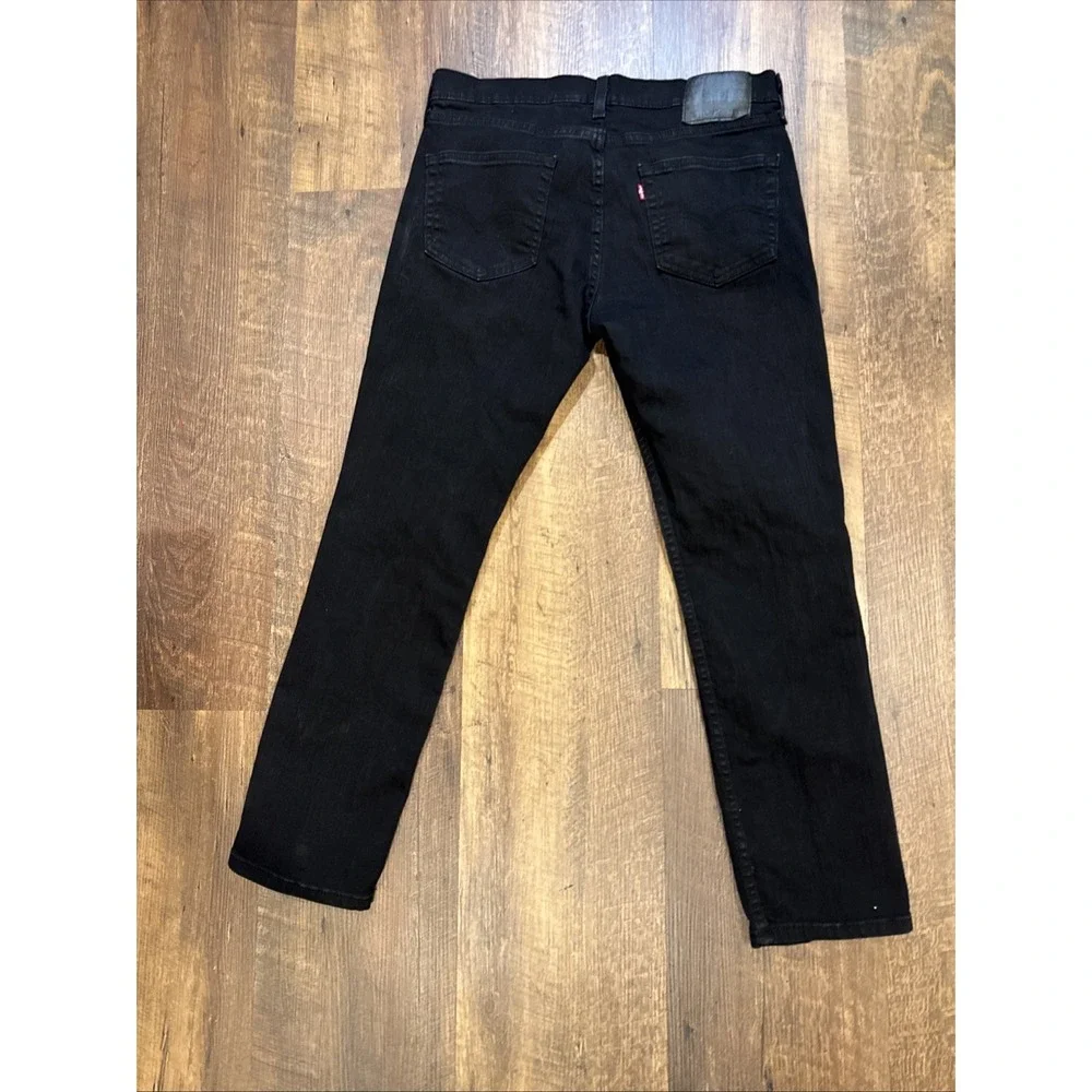Levi's 511 Slim Flex Fit Jeans Men's 34x30 Actual (34x29) Black Denim Modern‎